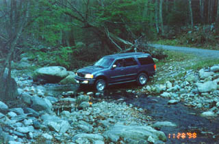 The Expedition takes to the stream.